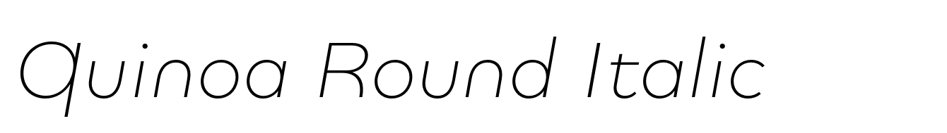 Quinoa Round Italic